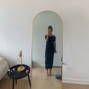 Black Off-Shoulder Toteme Sweater Dress